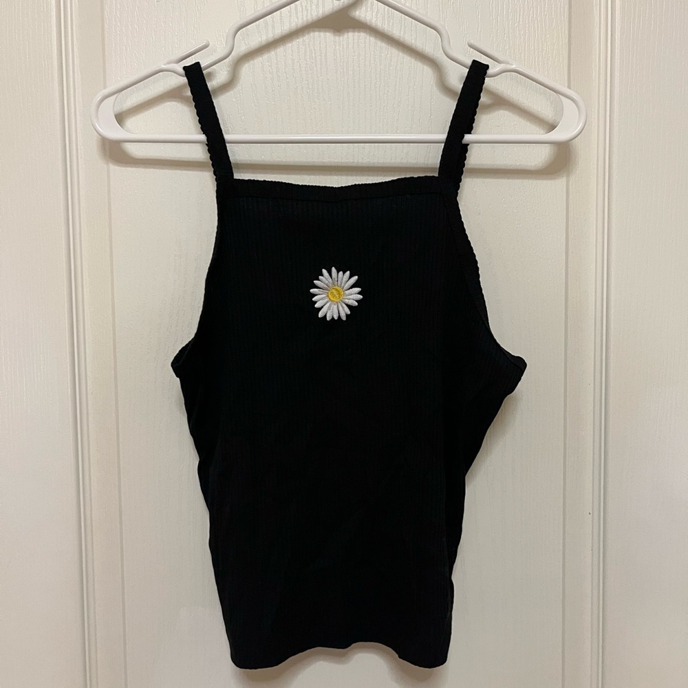 Black tank top